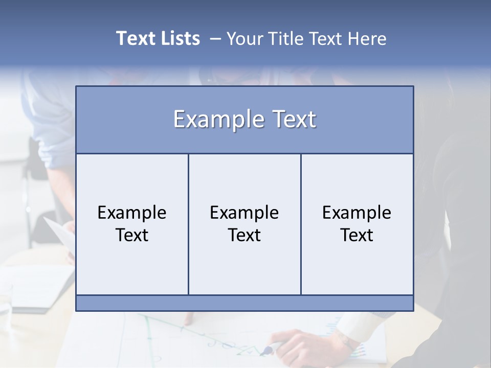 Aim Desk Occupation PowerPoint Template
