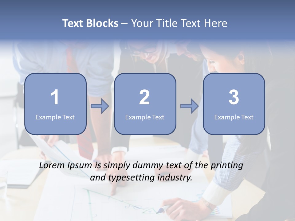 Aim Desk Occupation PowerPoint Template