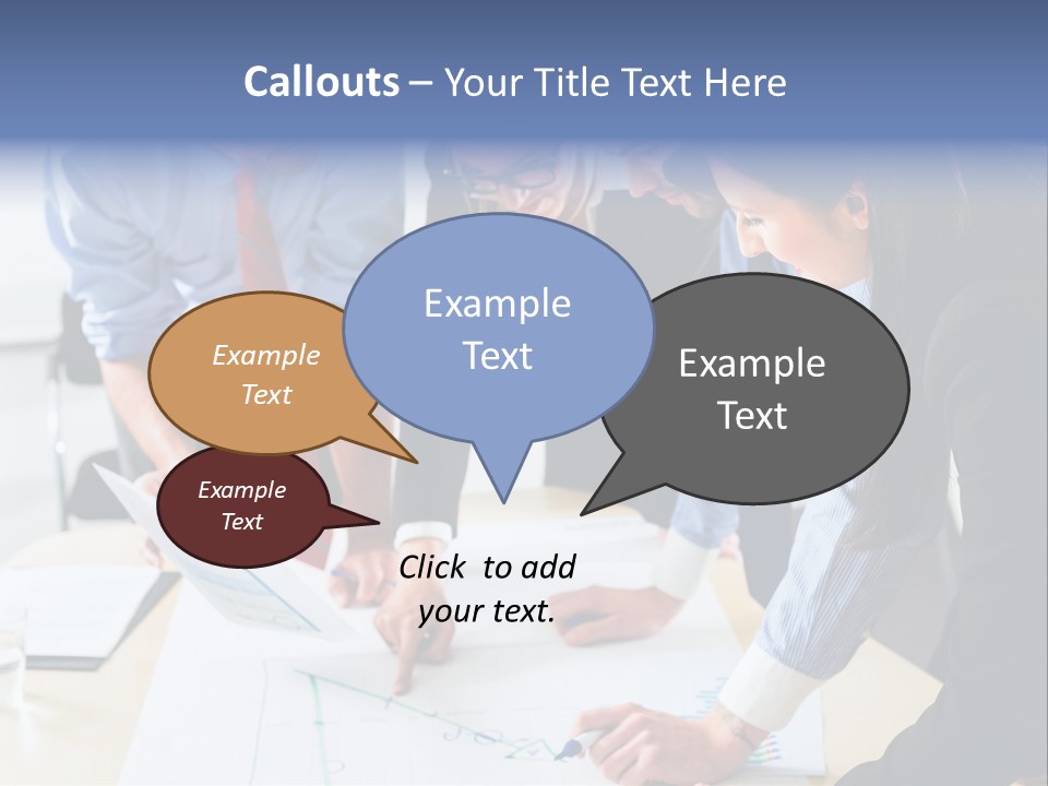 Aim Desk Occupation PowerPoint Template