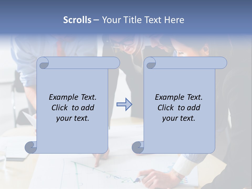 Aim Desk Occupation PowerPoint Template