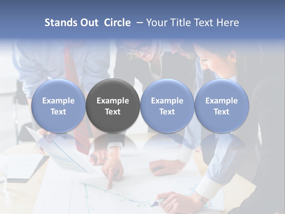 Aim Desk Occupation PowerPoint Template