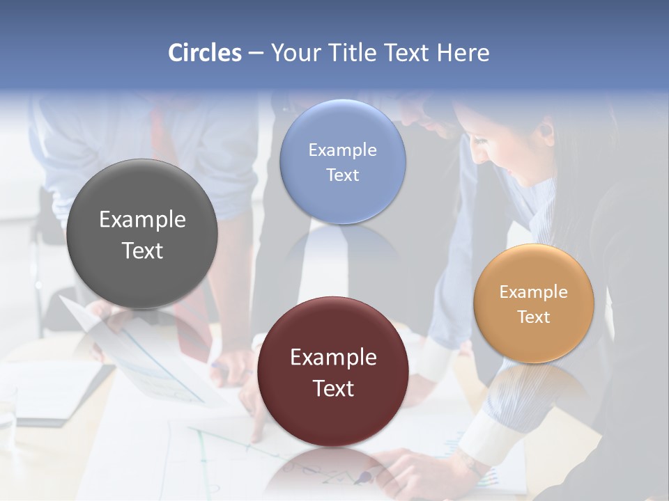 Aim Desk Occupation PowerPoint Template