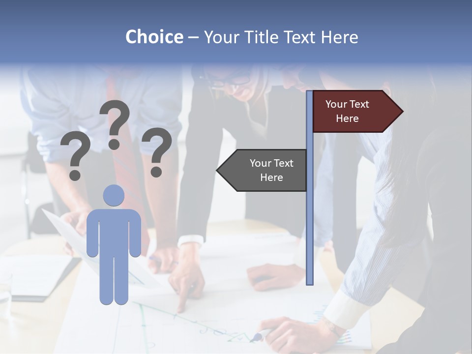 Aim Desk Occupation PowerPoint Template