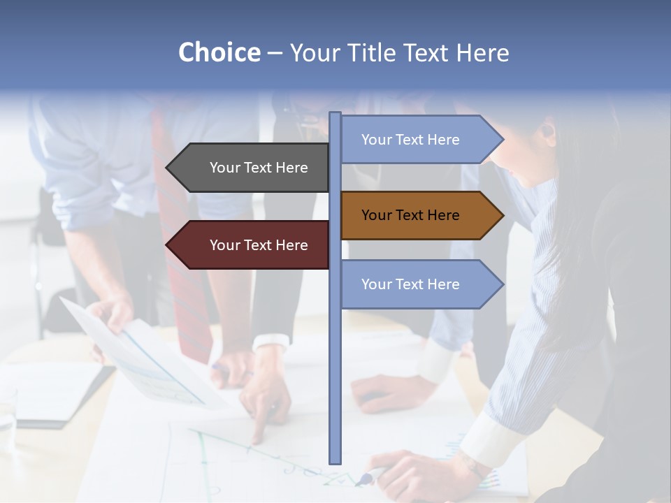 Aim Desk Occupation PowerPoint Template
