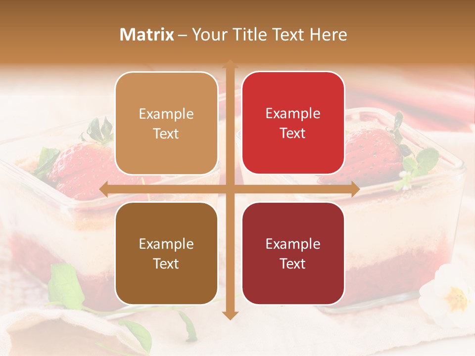 Sweet Glass Flan PowerPoint Template