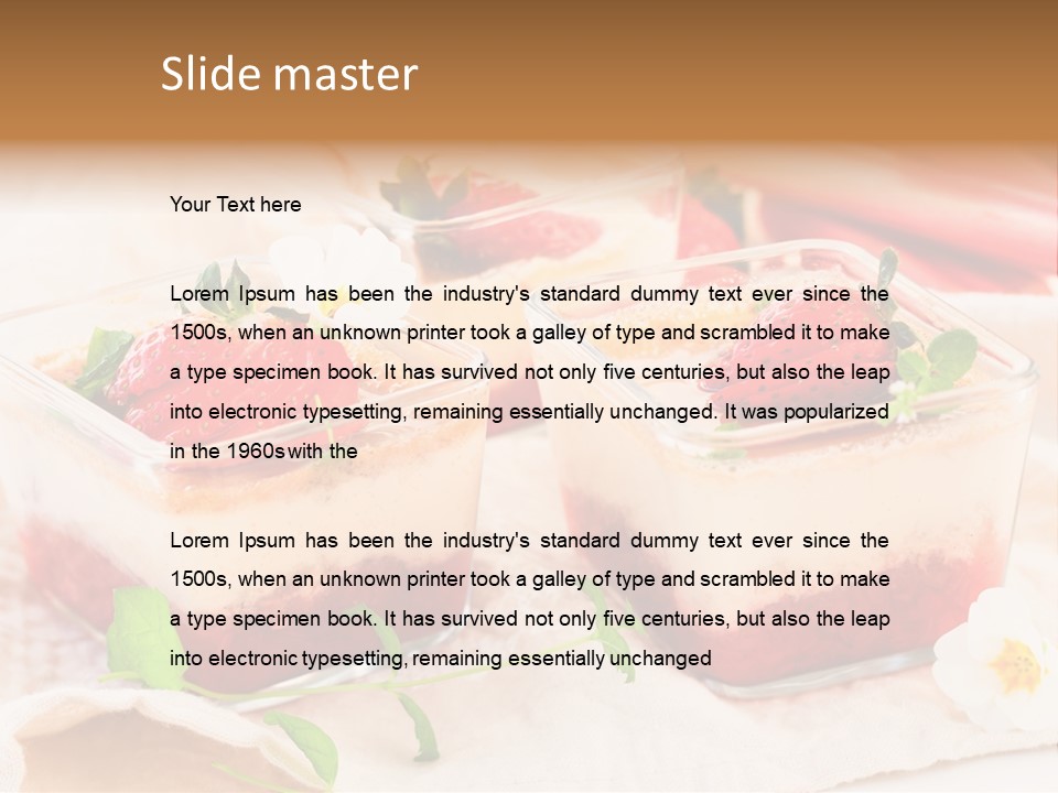 Sweet Glass Flan PowerPoint Template