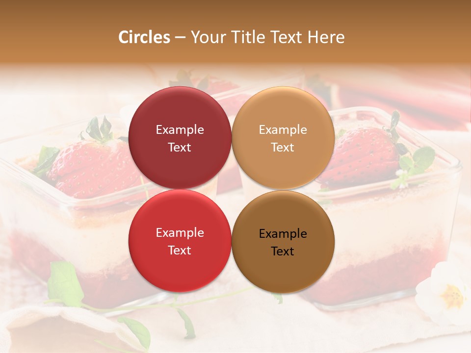 Sweet Glass Flan PowerPoint Template