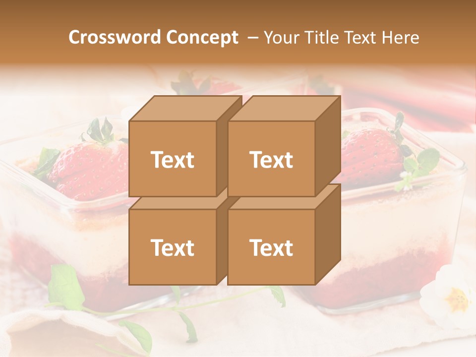 Sweet Glass Flan PowerPoint Template