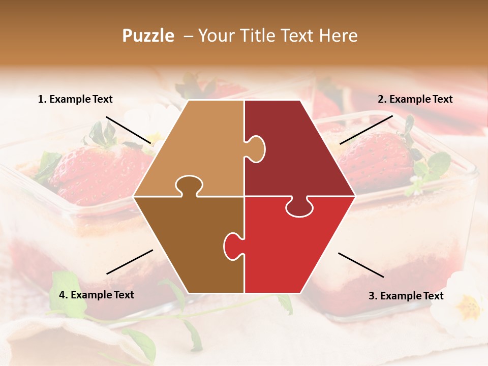 Sweet Glass Flan PowerPoint Template