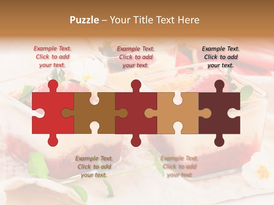 Sweet Glass Flan PowerPoint Template