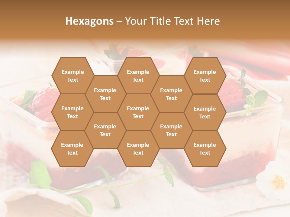Sweet Glass Flan PowerPoint Template
