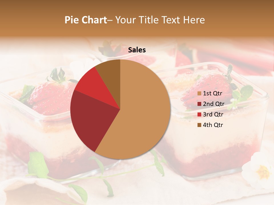 Sweet Glass Flan PowerPoint Template