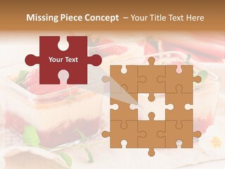 Sweet Glass Flan PowerPoint Template