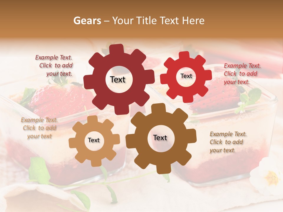 Sweet Glass Flan PowerPoint Template