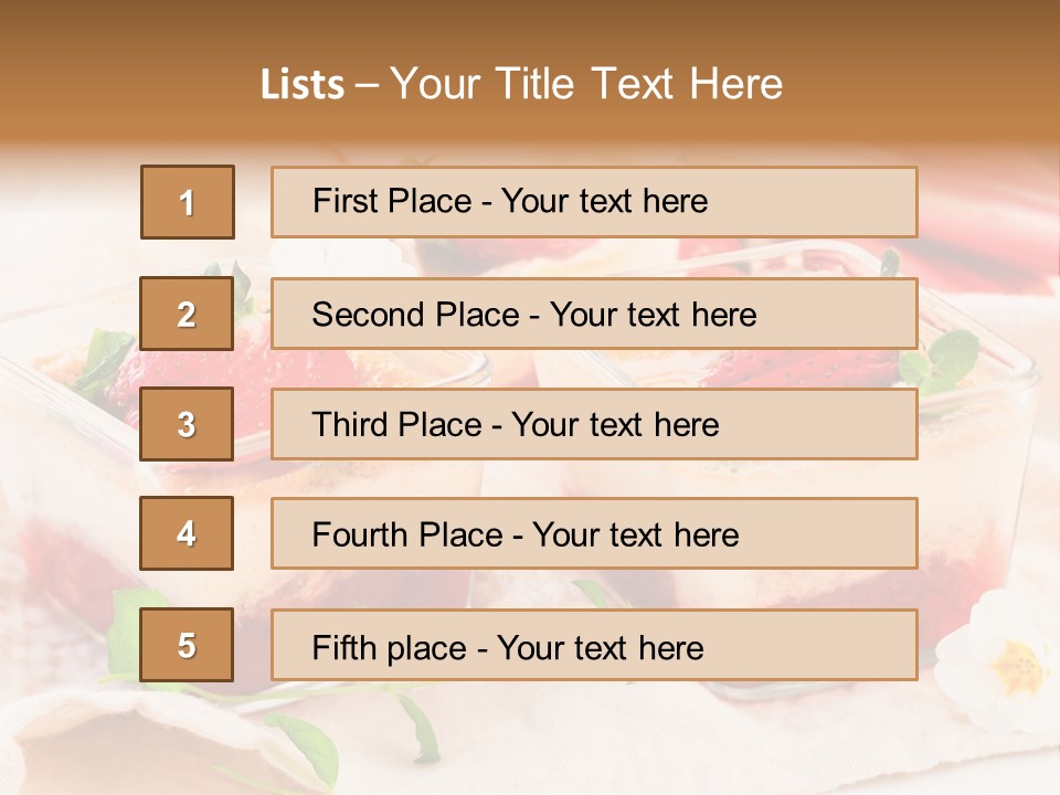 Sweet Glass Flan PowerPoint Template