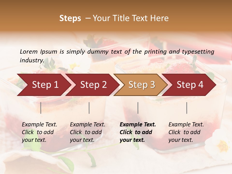 Sweet Glass Flan PowerPoint Template