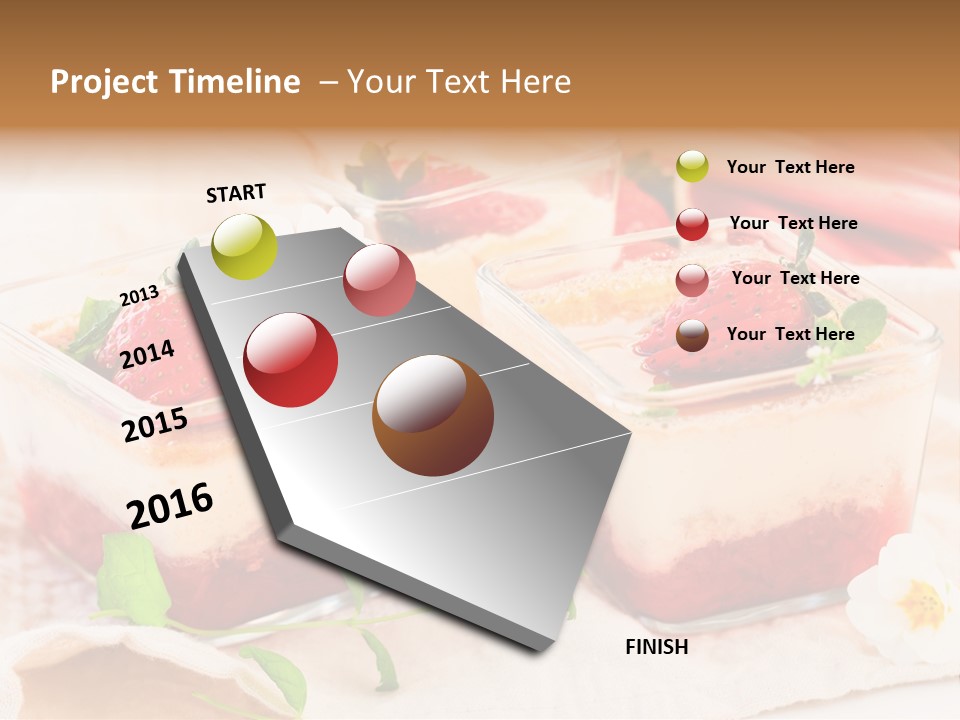 Sweet Glass Flan PowerPoint Template