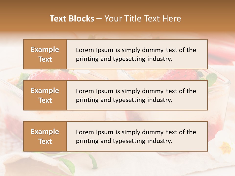 Sweet Glass Flan PowerPoint Template