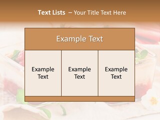 Sweet Glass Flan PowerPoint Template