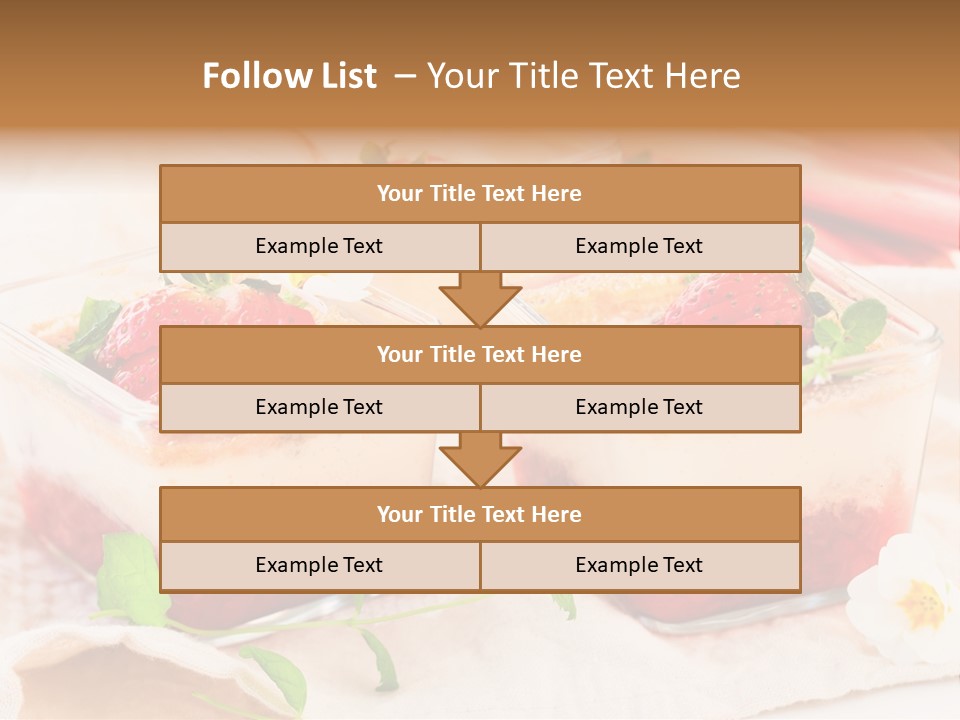 Sweet Glass Flan PowerPoint Template