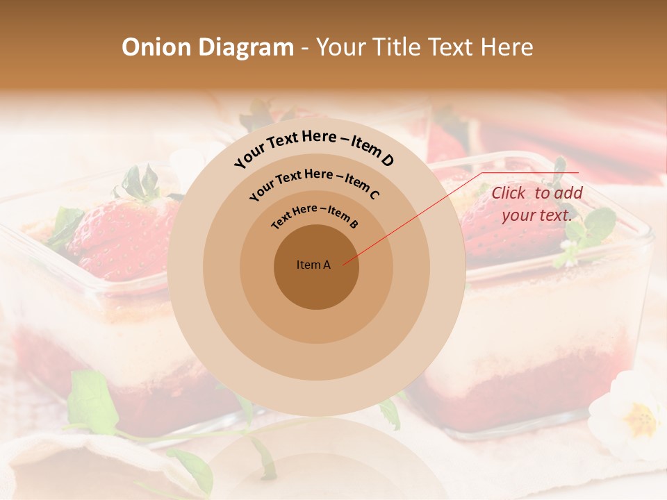 Sweet Glass Flan PowerPoint Template