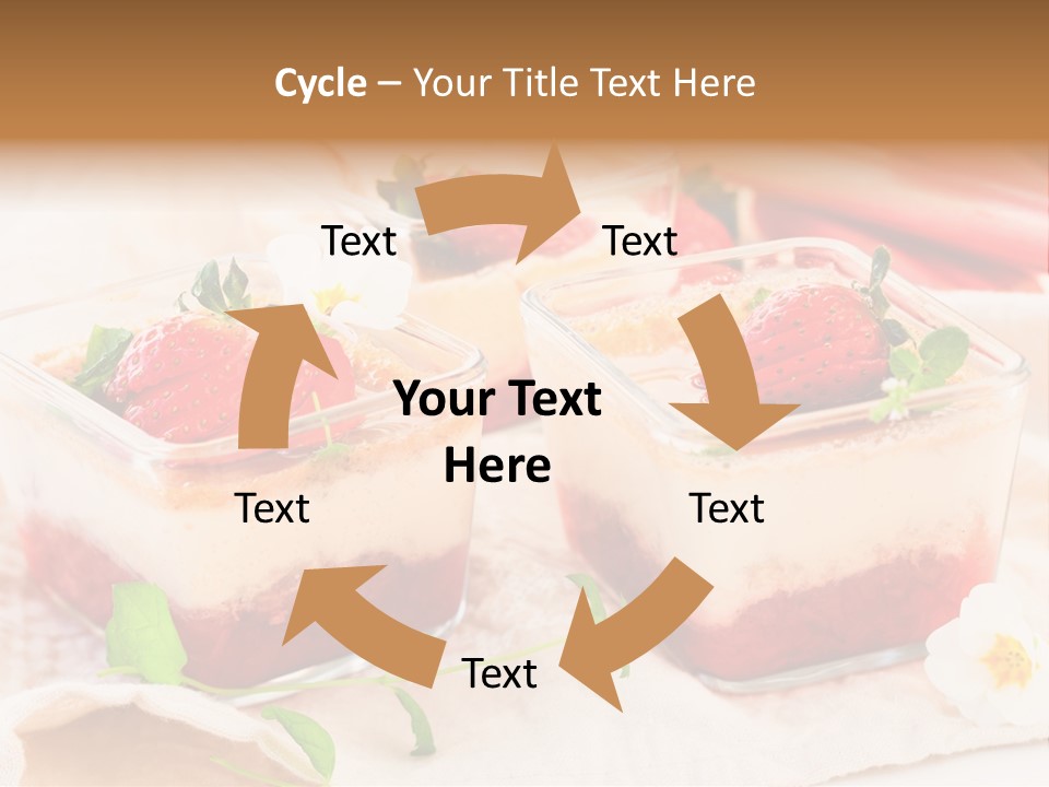 Sweet Glass Flan PowerPoint Template