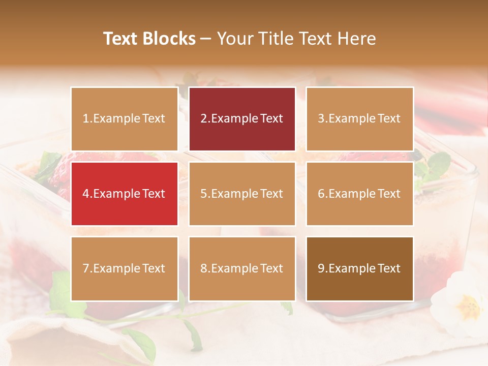 Sweet Glass Flan PowerPoint Template