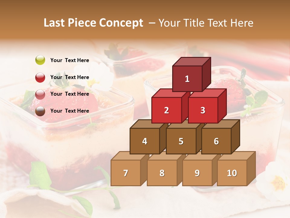 Sweet Glass Flan PowerPoint Template