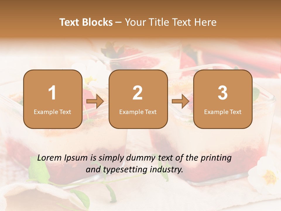 Sweet Glass Flan PowerPoint Template
