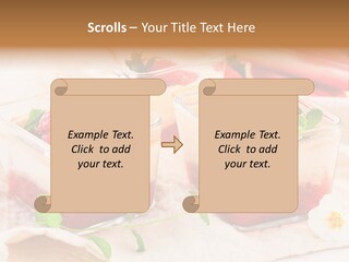 Sweet Glass Flan PowerPoint Template
