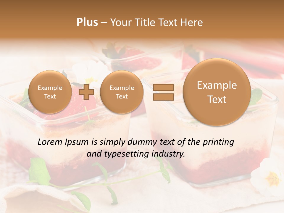 Sweet Glass Flan PowerPoint Template