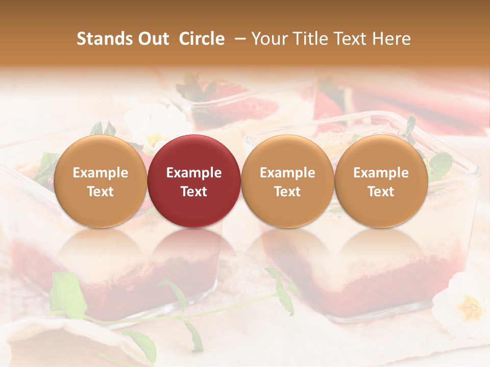 Sweet Glass Flan PowerPoint Template