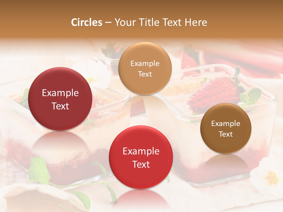 Sweet Glass Flan PowerPoint Template