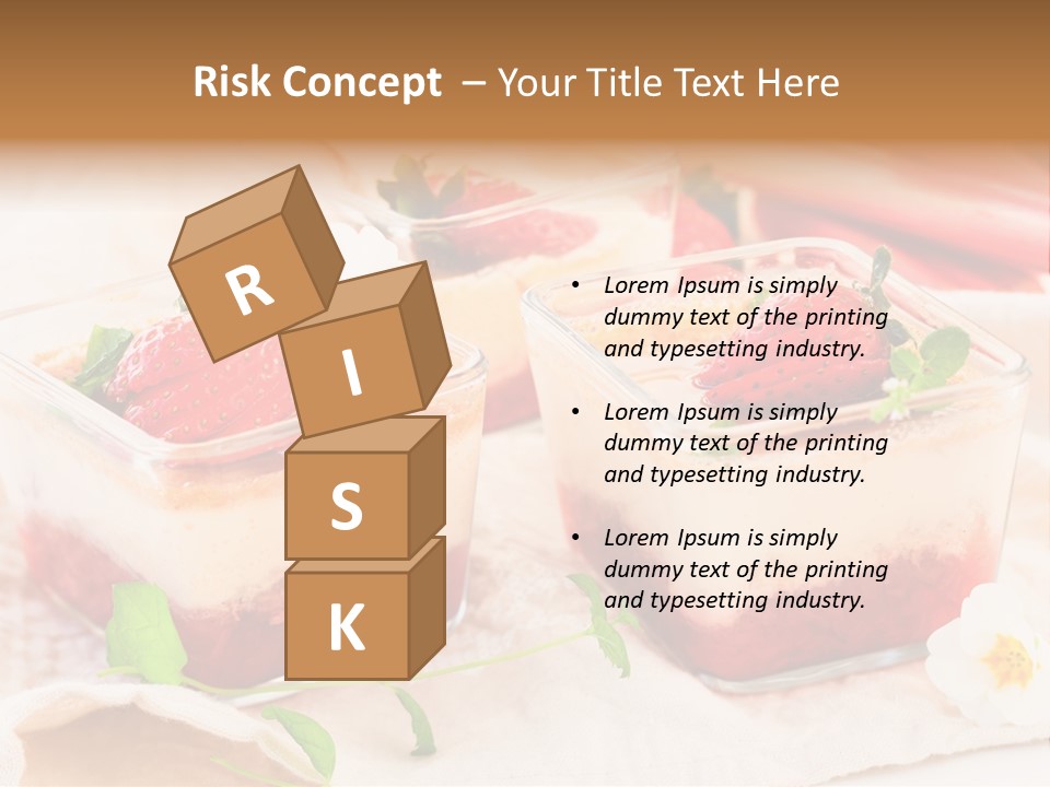 Sweet Glass Flan PowerPoint Template