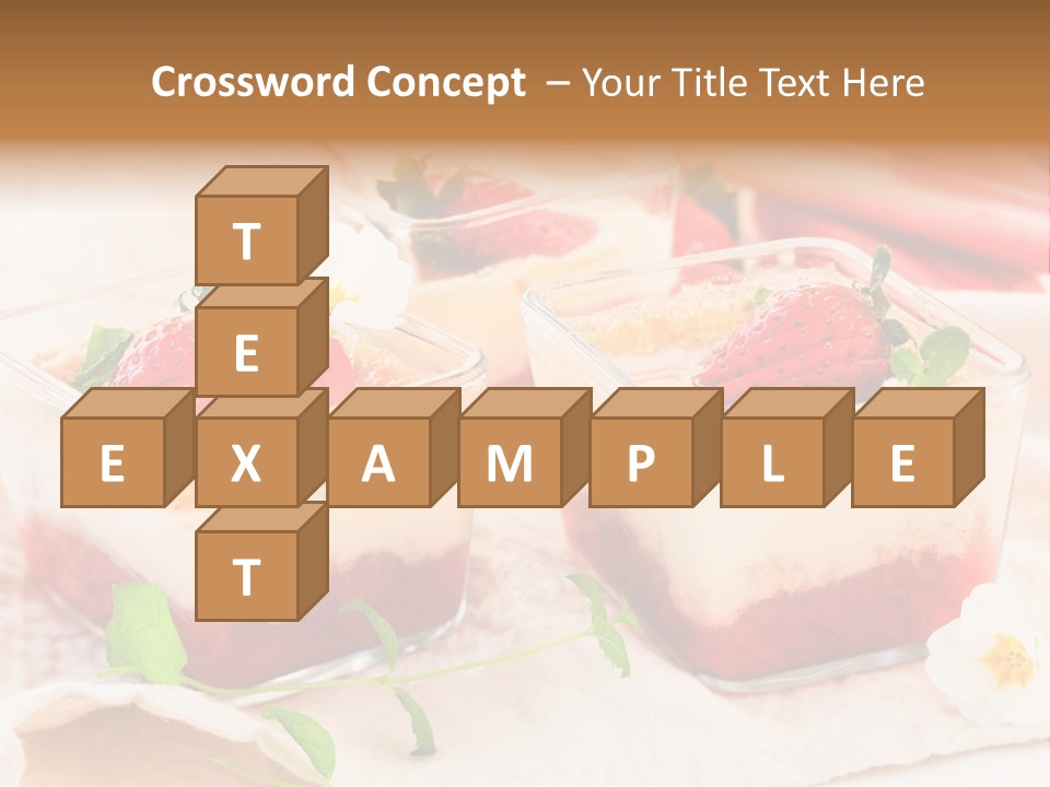 Sweet Glass Flan PowerPoint Template