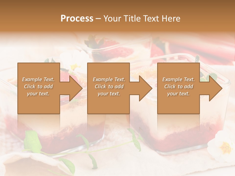 Sweet Glass Flan PowerPoint Template