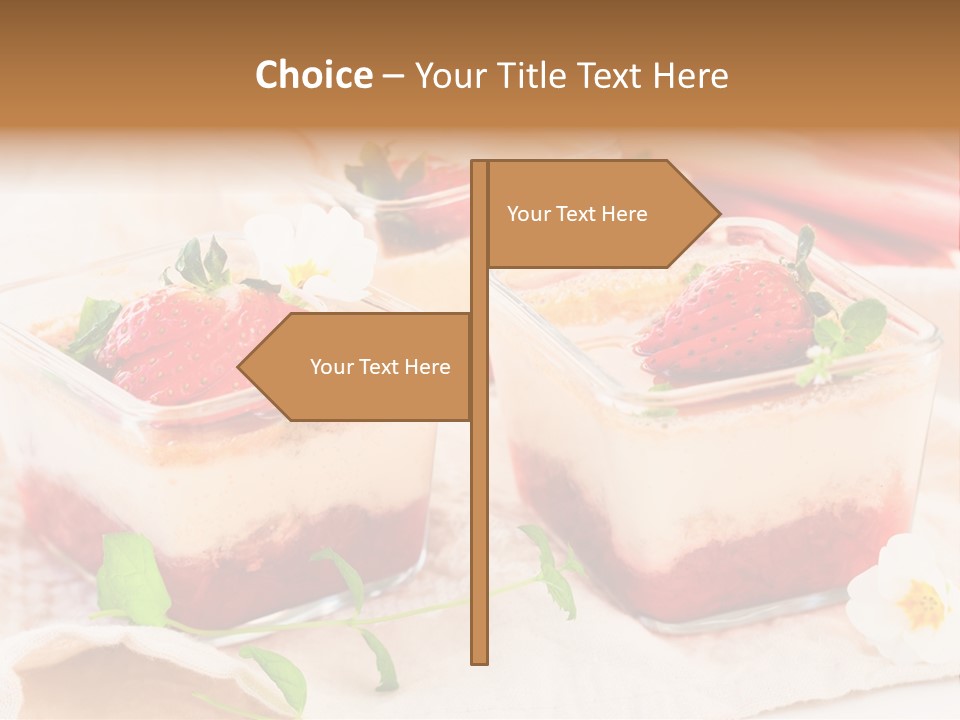 Sweet Glass Flan PowerPoint Template
