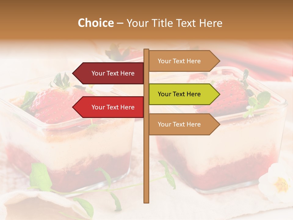 Sweet Glass Flan PowerPoint Template