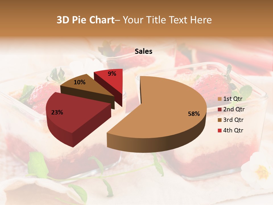 Sweet Glass Flan PowerPoint Template