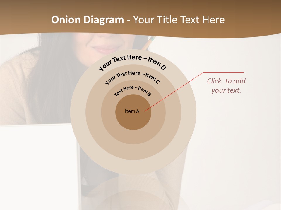 Successful Business Woman Positive Attitude Office PowerPoint Template