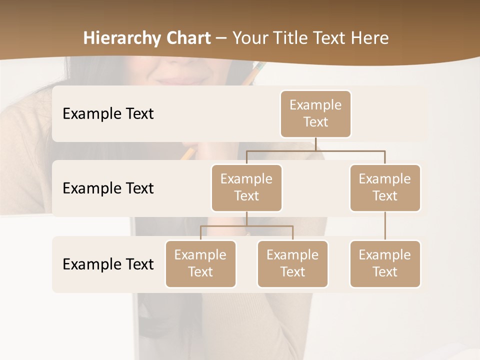 Successful Business Woman Positive Attitude Office PowerPoint Template