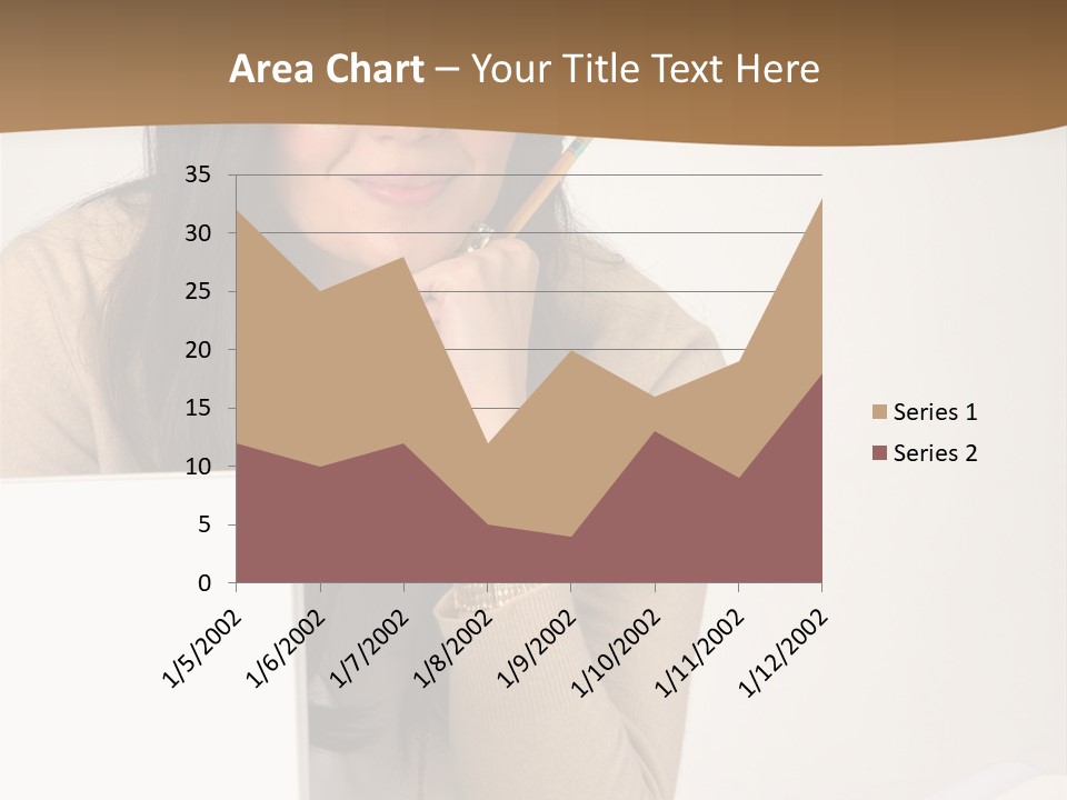 Successful Business Woman Positive Attitude Office PowerPoint Template