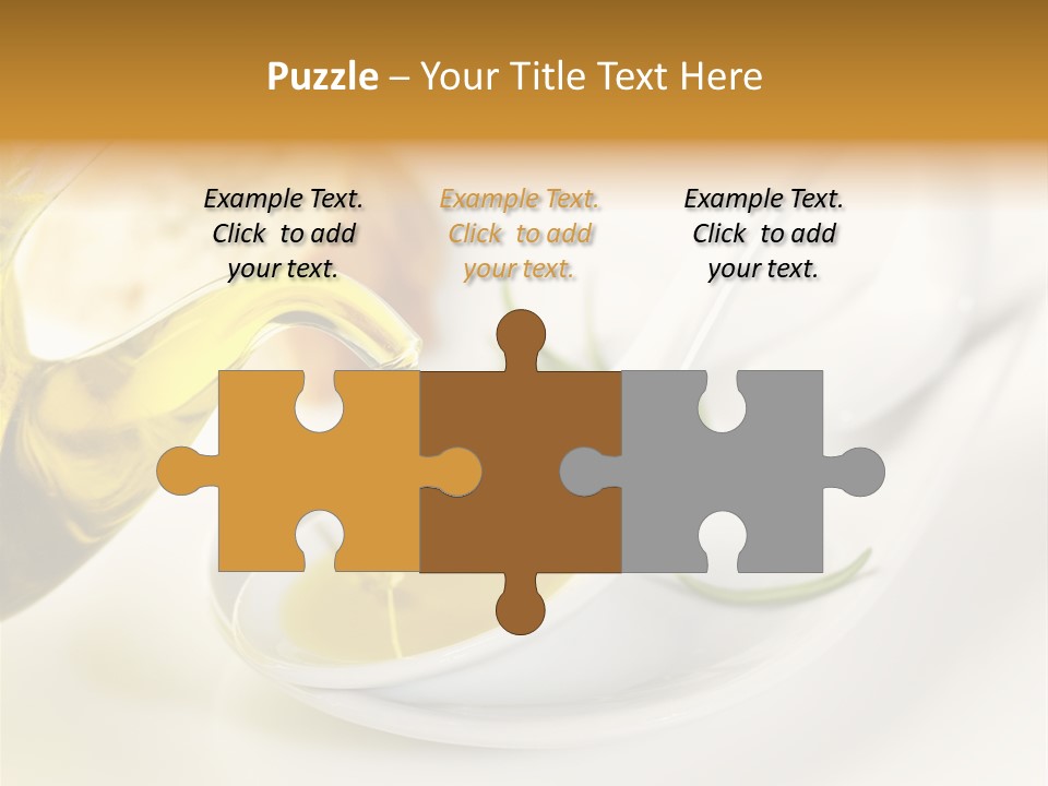 Utensil Bottle Italian PowerPoint Template