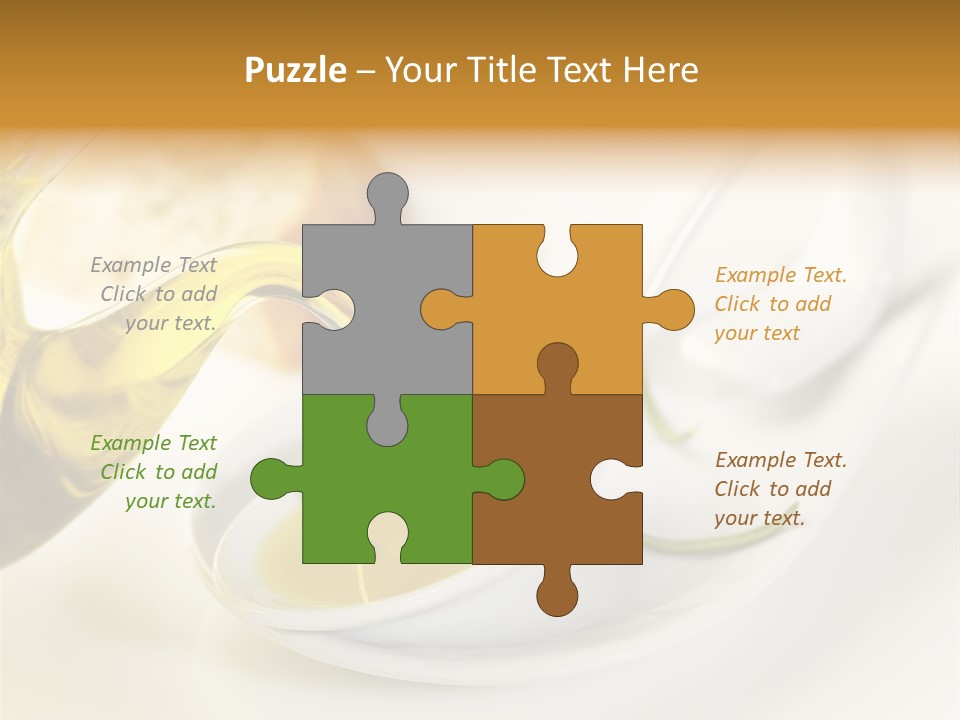 Utensil Bottle Italian PowerPoint Template