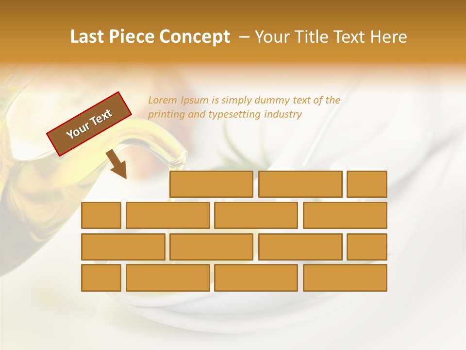 Utensil Bottle Italian PowerPoint Template