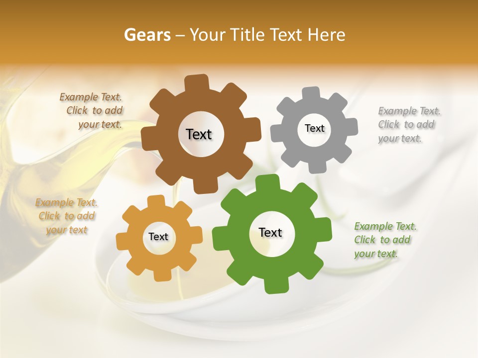 Utensil Bottle Italian PowerPoint Template