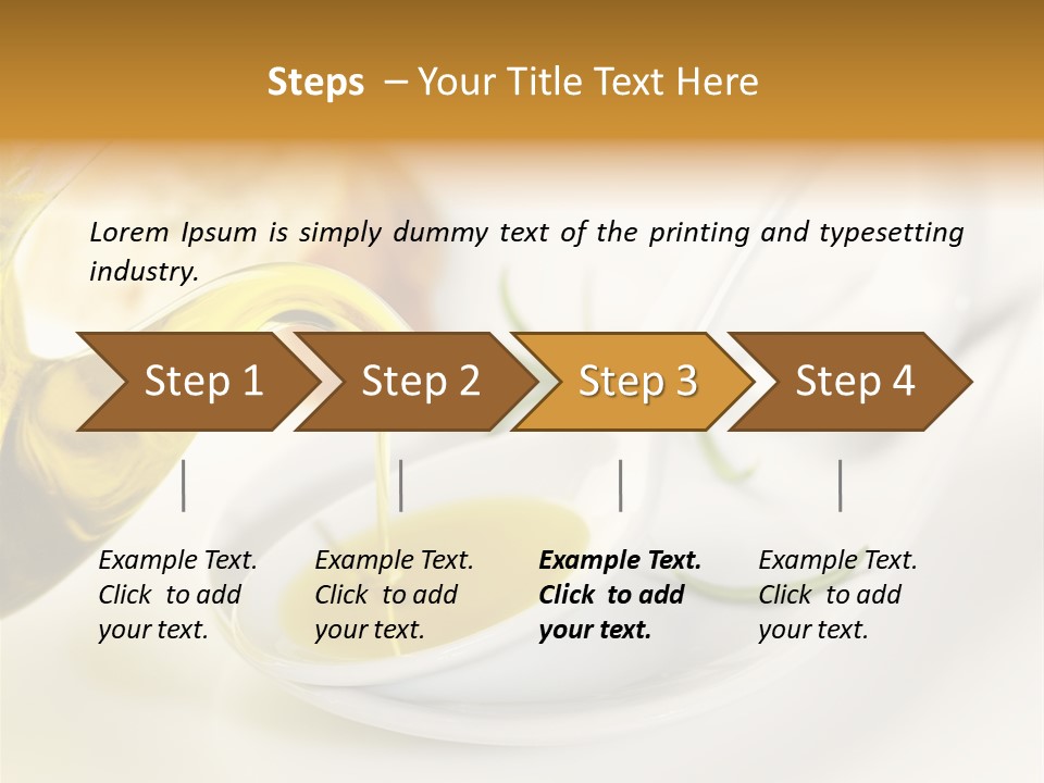 Utensil Bottle Italian PowerPoint Template