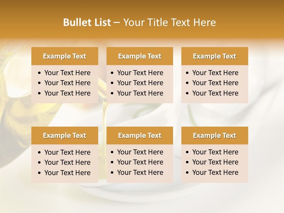 Utensil Bottle Italian PowerPoint Template