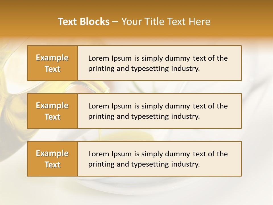 Utensil Bottle Italian PowerPoint Template