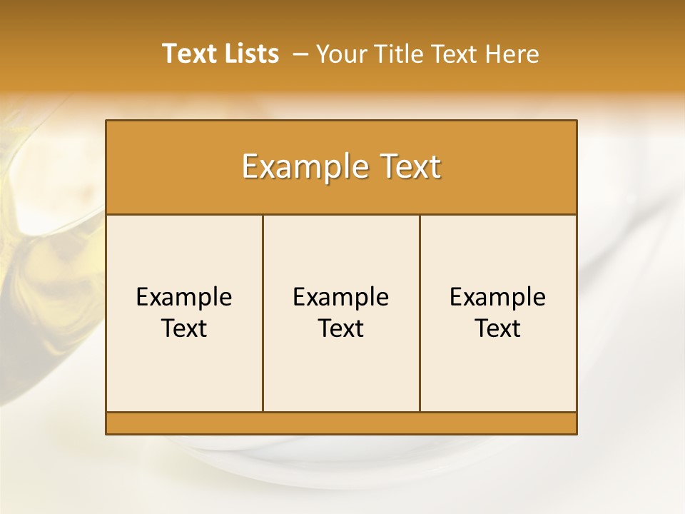 Utensil Bottle Italian PowerPoint Template